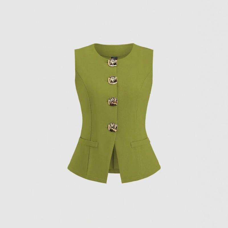 Elegante ärmellose Weste für Damen in Unifarbe für den Sommer