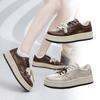 Leather Retro Star Dirty Shoes Women's 2025 Autumn New Thick-soled Lightweight Versatile Color Matching Casual Sports Shoes