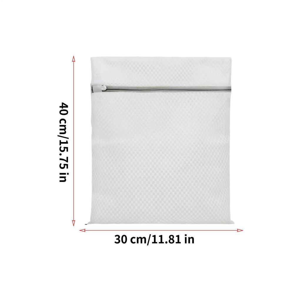 3Pcs Laundry Bag Reusable Mesh Wash Bag with Non Rust Zipper Clothes Protection Net Washing Machine Mesh Washing Bags