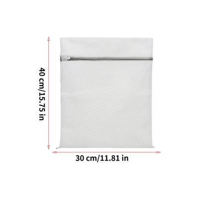 3Pcs Laundry Bag Reusable Mesh Wash Bag with Non Rust Zipper Clothes Protection Net Washing Machine Mesh Washing Bags