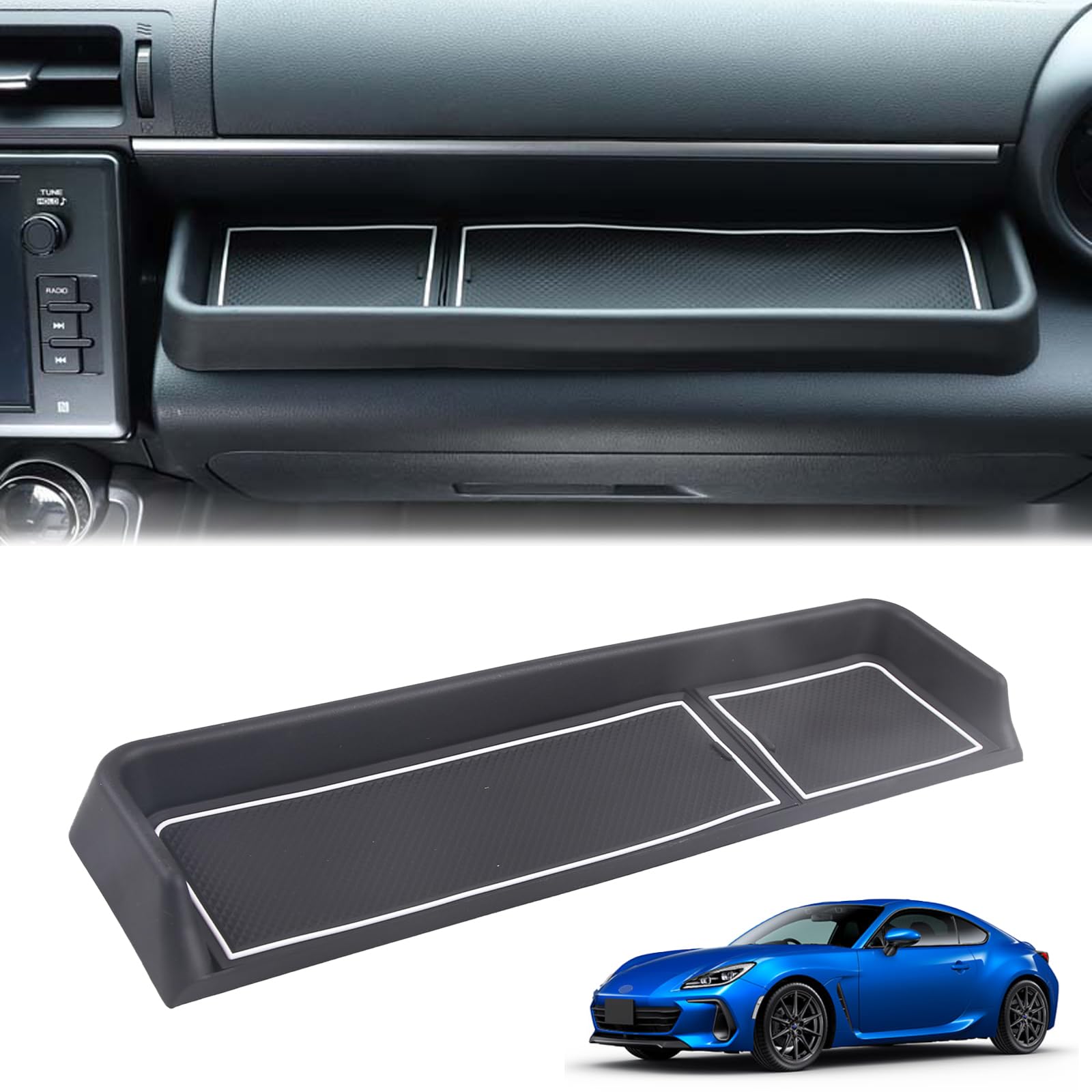 

Hcilloend Passenger Seat Storage Dashboard Storage Bag with Made of for New Subaru BRZ ZD8 and Toyota 86 GR86 ZN8 2024 Easy Convenient Custom Interior