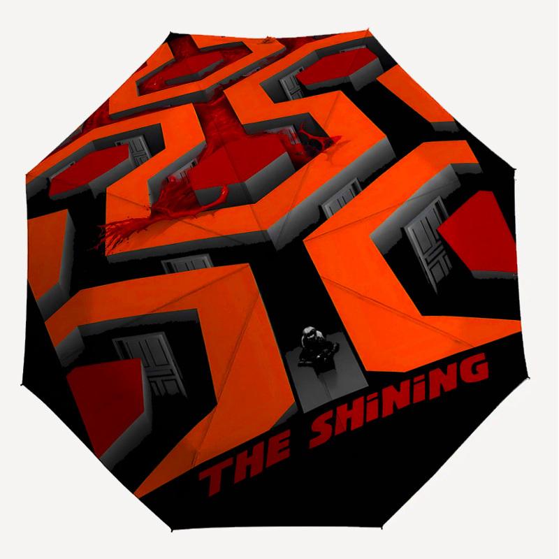 1pc THE SHINING Automatic Open/Close Umbrella Compact Folding Umbrella with 8-Rib Shaft lightweight esign, for Women/Men1190A