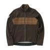 Kapelmuur Cycling Jacket for Windproof and River Size S Fall/Winter (0°C-10°C), Water-Resistant, Check, Brown,