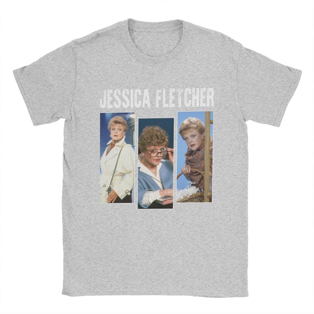 Three Faces Murder She Wrote Fletcher T Shirt for Men 100% Cotton Funny T-Shirt Crewneck Tees Short Sleeve Clothes Birthday Gift