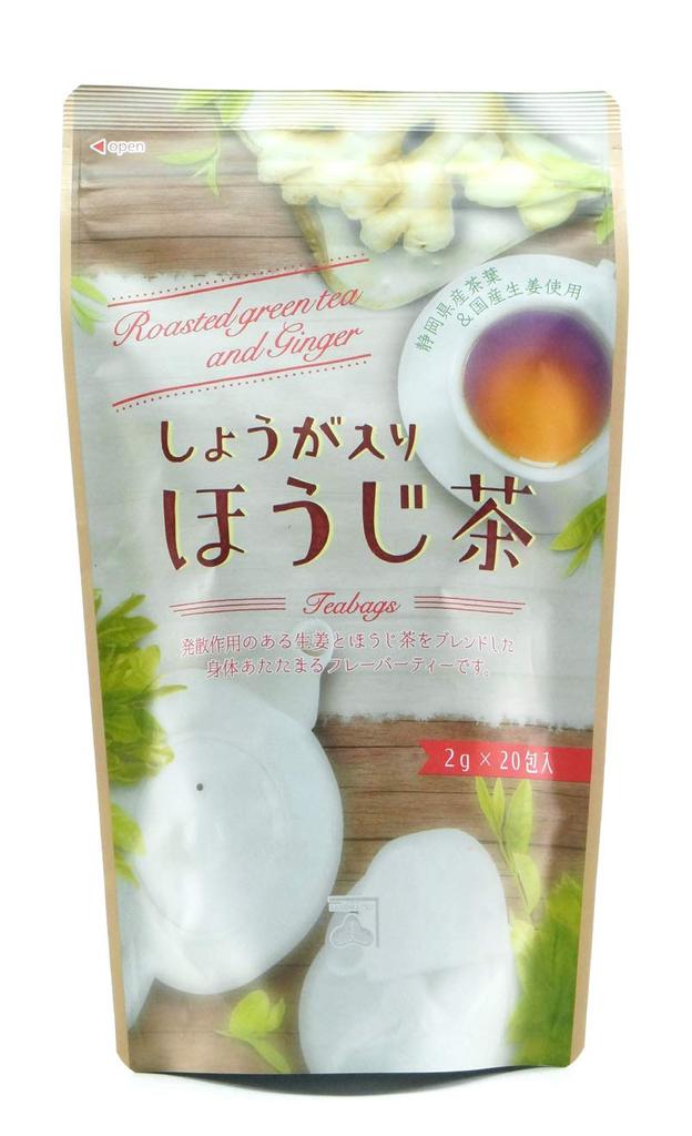 Kanematsu Tea Roasted Green Tea with Ginger, 40g X 2 Bags