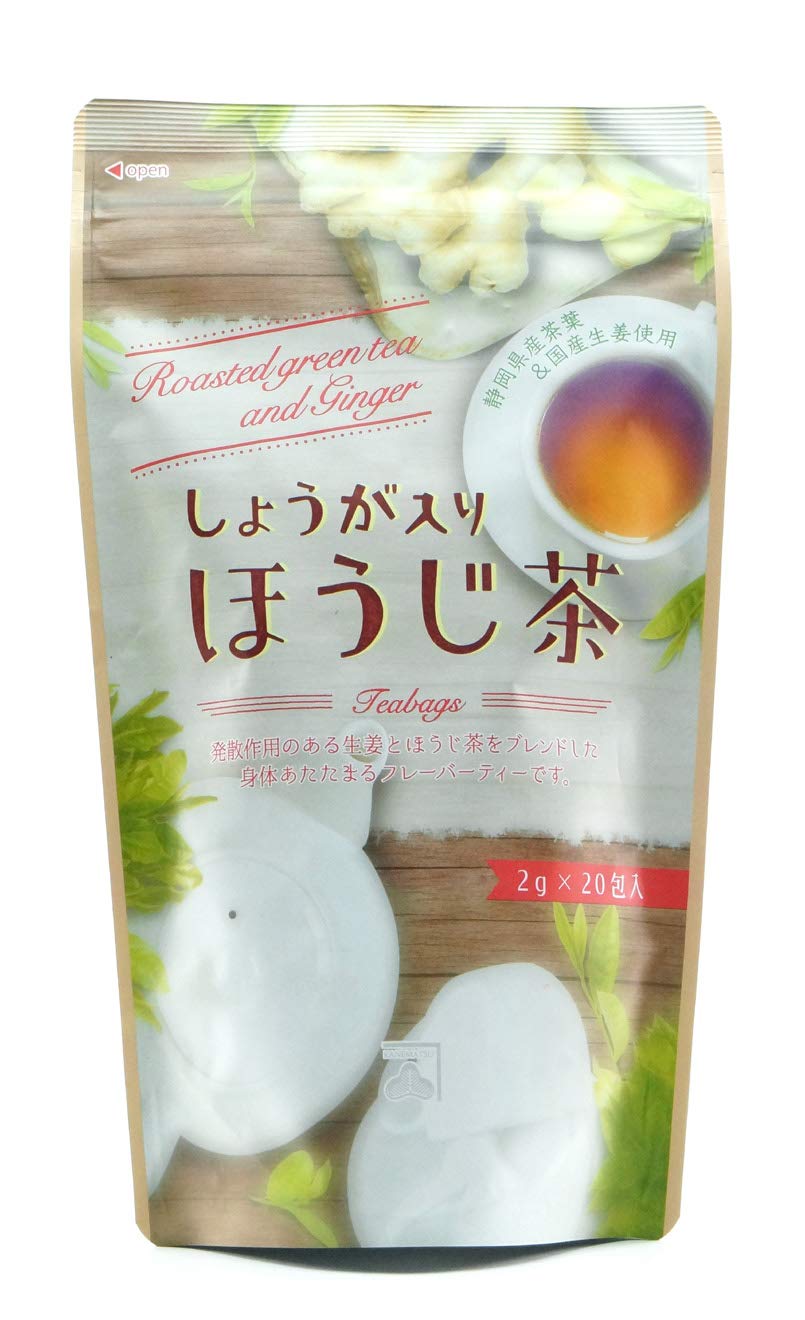 Kanematsu Tea Roasted Green Tea with 40g x 2 bags Ginger,