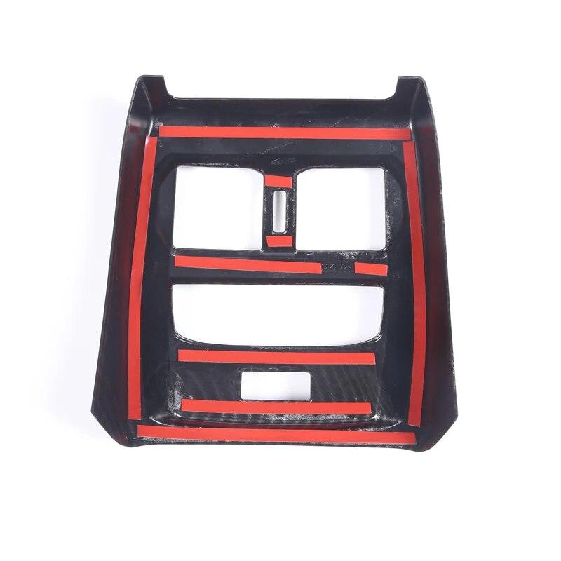 For BMW 4 Series G22 G23 G26 -2022 ABS Carbon Fiber/Black Car Rear Air Vent Outlet Cover Trim Car Interior Accessorie