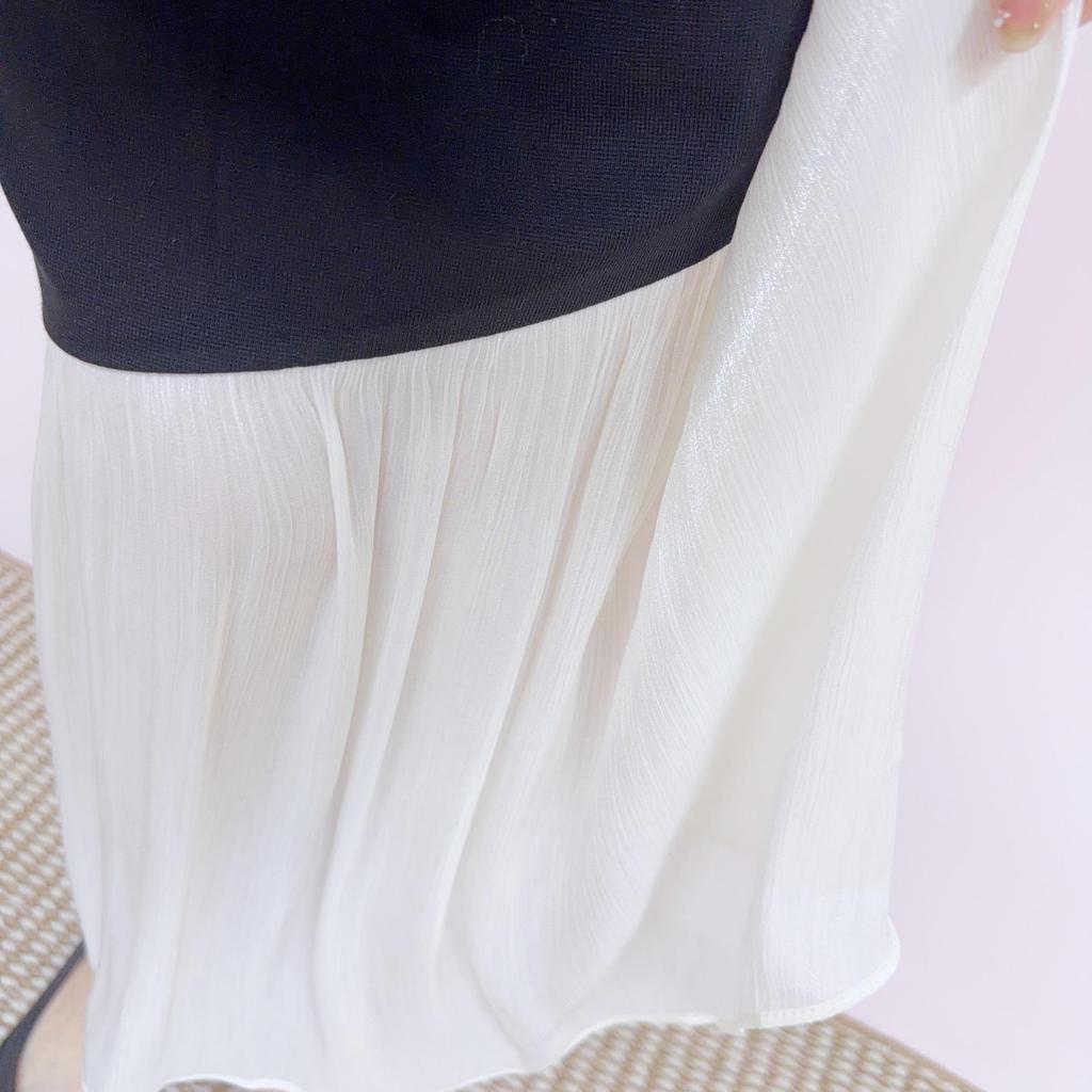 2026 Early Summer Fashion Patchwork Midi Dress - Slimming, Short Sleeve