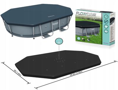 Poolabdeckung mit Gestell 305 x 200 x 84 cm #58424