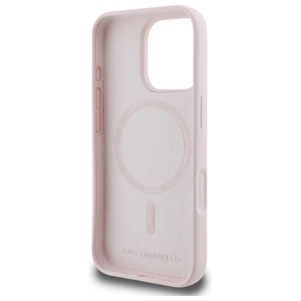 Etui do iPhone 16 Pro Max Karl Lagerfeld MagSafe różowe