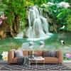 3d Forest Waterfall Wallpaper Natural Landscape Waterfall Wall Mural Living Room Bedroom Waterfall Mural Home Decor