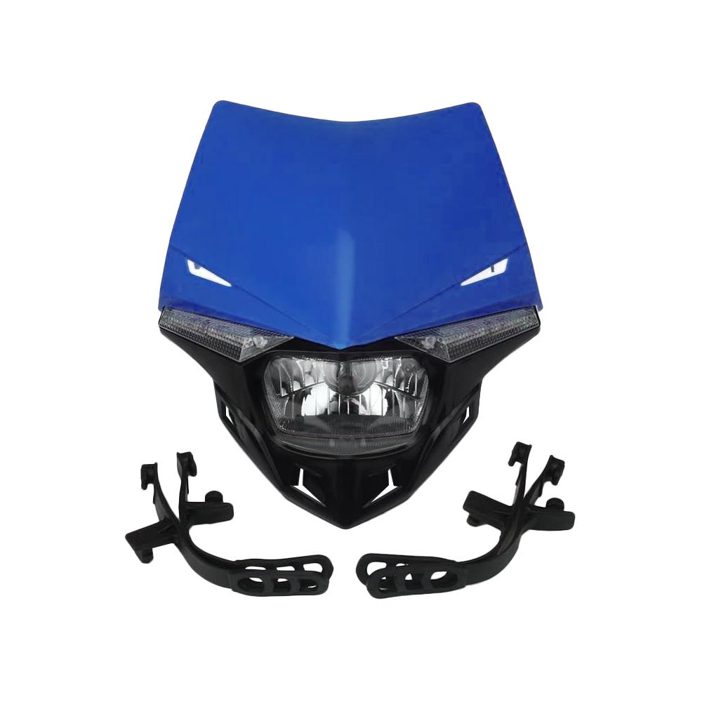 Motorcycle LED Headlight Headlamp Head Light Supermoto Fairing for KX KXF CR CRF Dirt Bike Enduro LED Headlight