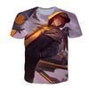 Men Women Gaming T-Shirt With 3D Digital Print Character Design Casual Short Sleeve Tee