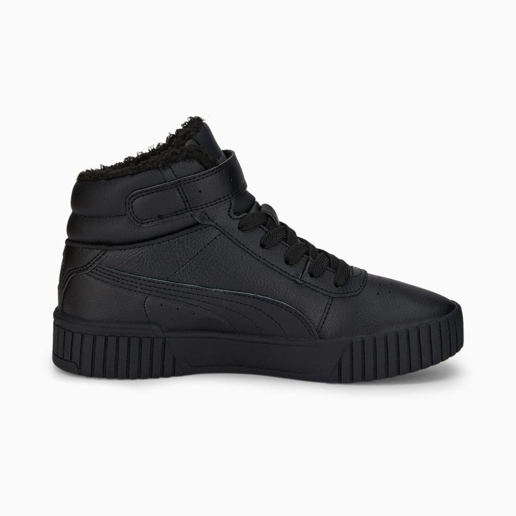 Women's/Youth Winter Shoes Puma Carina 2.0 MID WTR JR High Top Sneakers Black (387380-01)