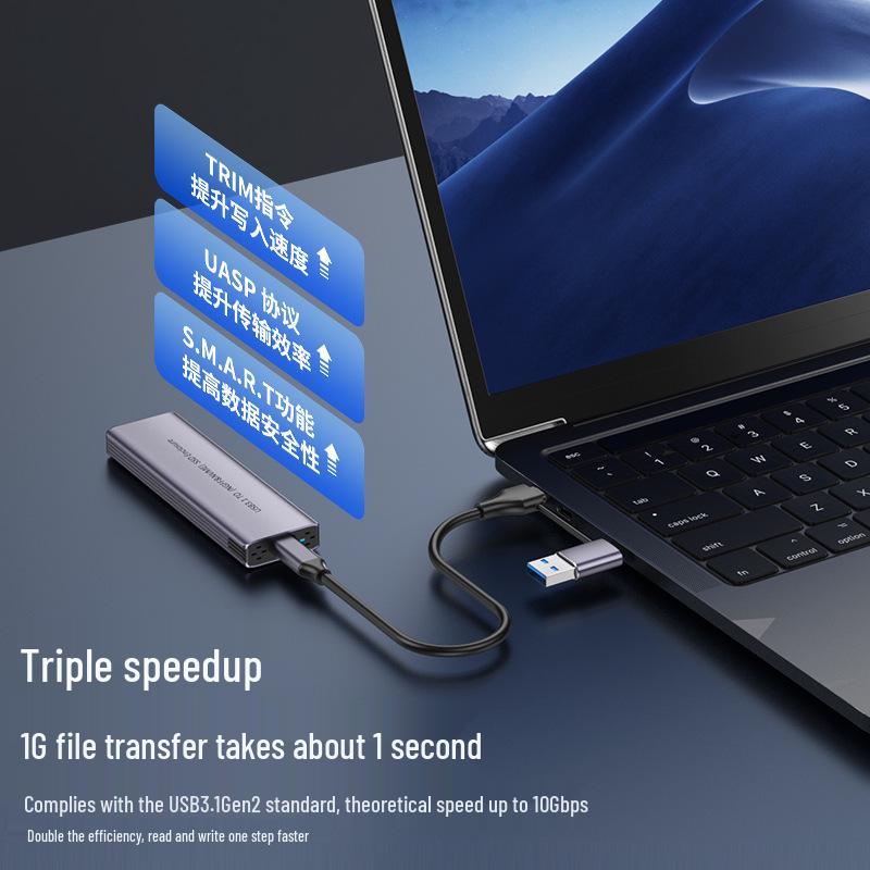 USB 3.1 Dual Protocol M.2 SSD Enclosure: Thunderbolt & SATA Compatible