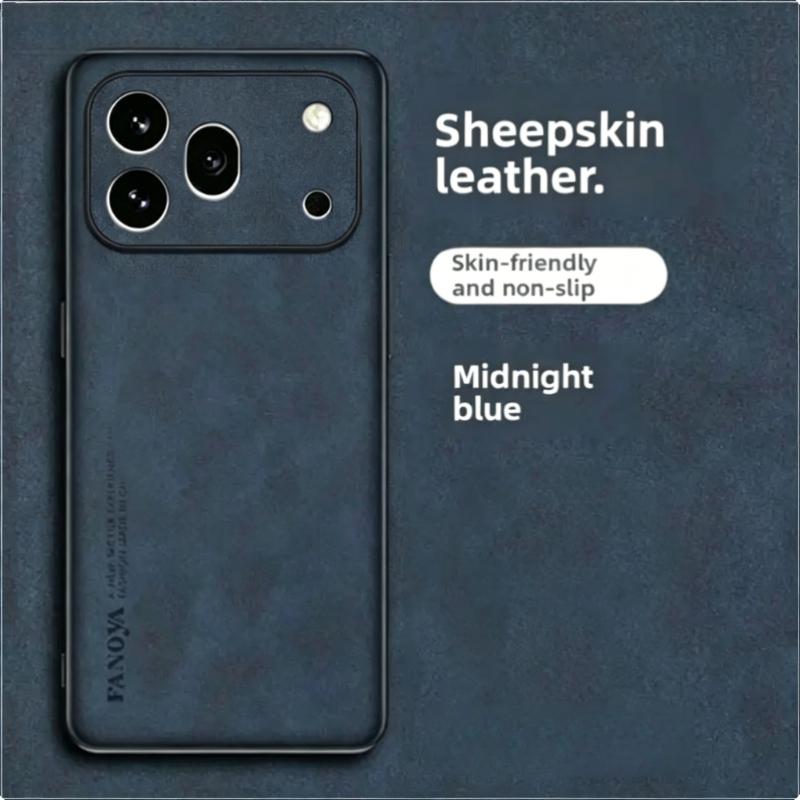 Stoßfeste PU-Lederhülle Für Honor 600 600Pro Mattes Silikon Weicher Rahmen Handyhülle Für Huawei Honor 600 Pro Linsenschutz