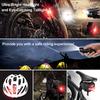 ABS USB Charging Bike Strong Front Light Mountain Bicycle Tail Lamp Cycling Accessory