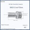 1" Hexagonal Barb Connector, 304 Stainless Steel for Water Pipe Hose, 316 Male Thread Plug