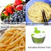 Salad Spinner Vegetable Washer Dryer Drainer Strainer with Bowl  Colander Fruit Washer Pasta and Fries Spinner