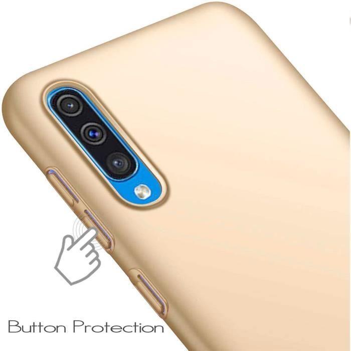 Ochranný kryt - PROSHOP - Samsung Galaxy A70 - Měkký - Ultralehký - Zlatá barva