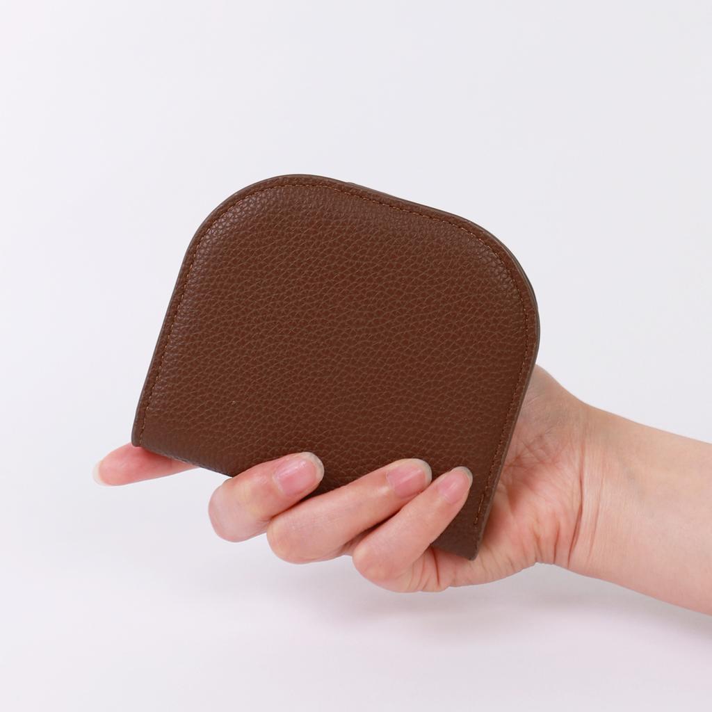 Newest Style Small Wallet Semi-Circle Solid Color Mini Coin Purse Simple High-End Multi-Card Slot Card