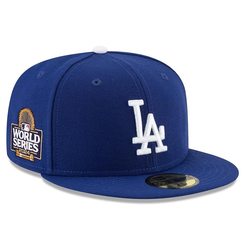

[New Era] 2024 world series model Overseas order cap 59FIFTY Los Angeles dodgers MLB WORLD SERIES SIDE PATCH FITTED CAP ROYAL BLUE LOS ANGELES DODGERS
