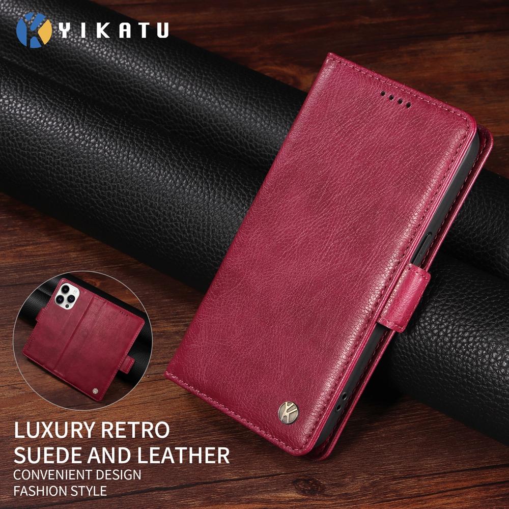 Magnetische Leder-Brieftaschenhülle für Vivo Y400 V60 V50 V40 SE V30 V30E V29 V29E V27 Lite Pro 4G 5G Luxus-Premium-Hülle Handyhülle