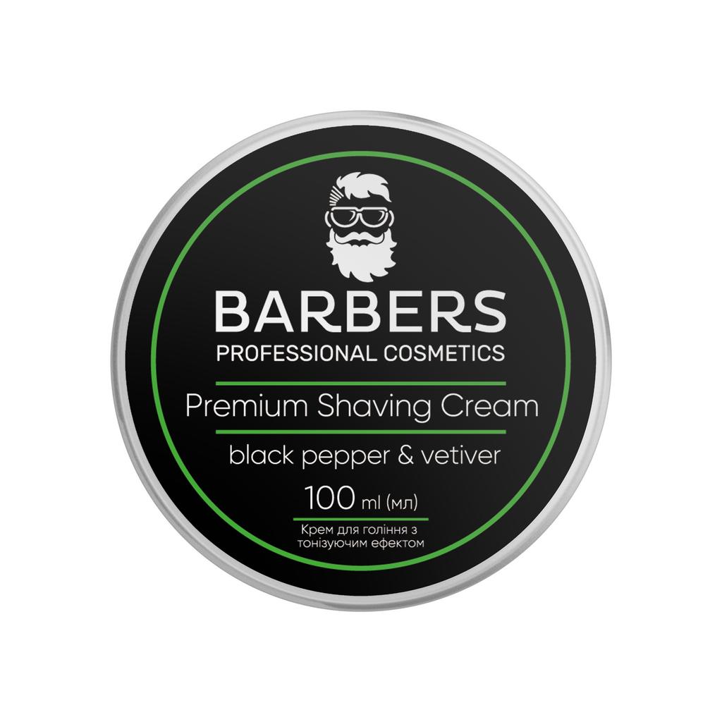 Barbers Black Pepper-Vetiver Shaving Cream 100 Ml