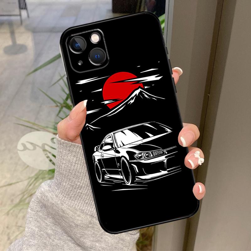 Japan JDM Sports Cars Male Men Case For iPhone 17 Pro Max 16 15 13 12 11 14 Pro Max Plus 13 12 Mini 16e 17 Air Back Cover