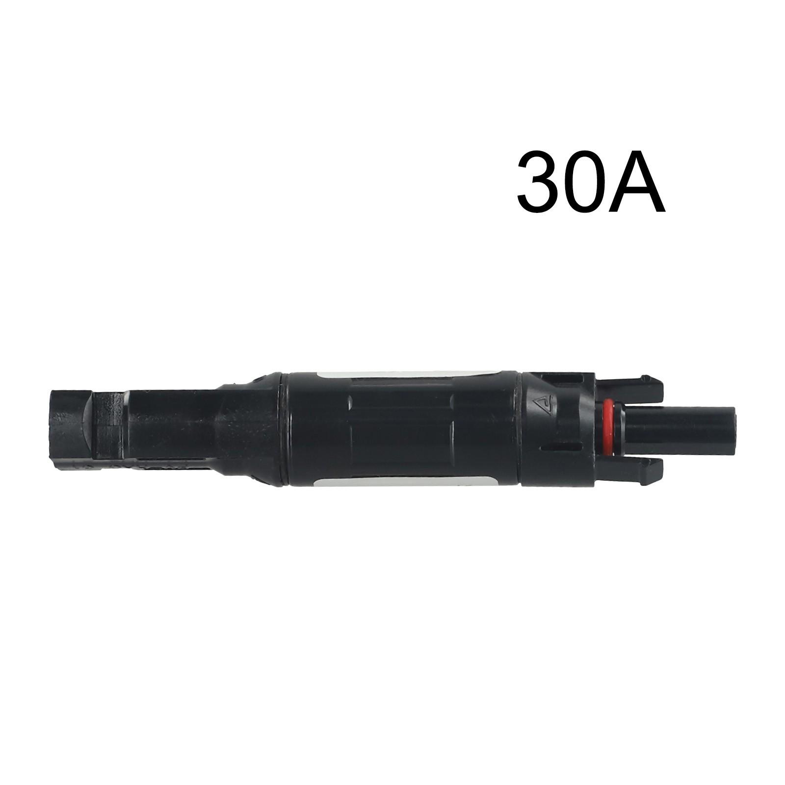 Fuse Holder Solar Panel 1000VDC 30/20A Black Connector 30A