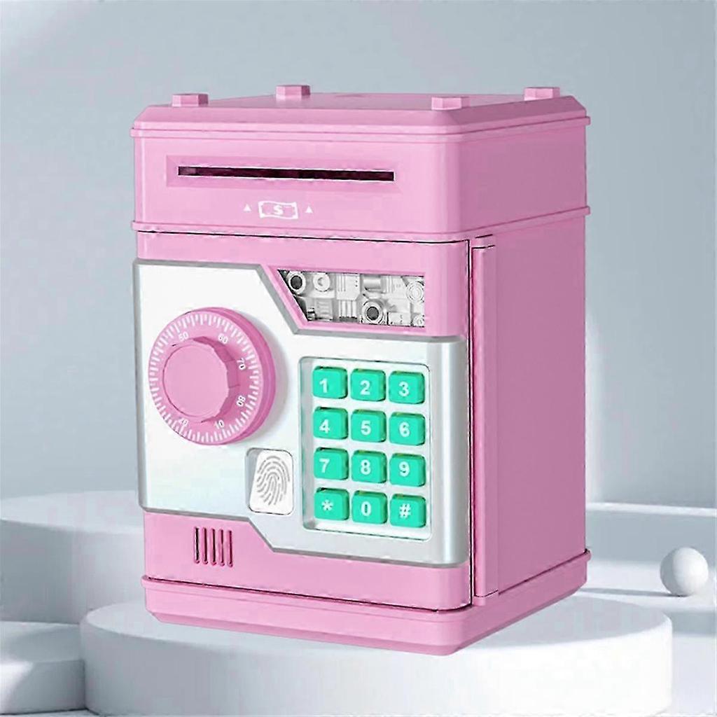 Electronic Piggy Bank ATM Password Money Box Safe Smart Fingerprint Automatic Banking Kids Gift Mon