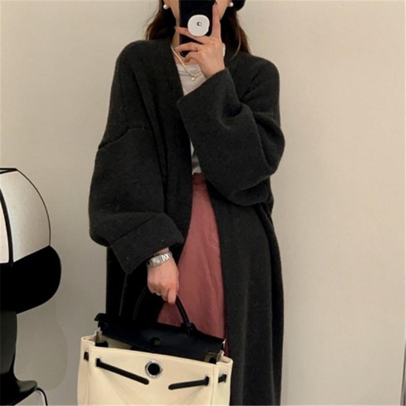 YYFS Moda damska Casual Jesień Zima Jednolity kolor Nadruk Długie rękawy Swetry