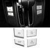 Aluminum 4X Console Gear Shift Button Sticker Trim For Honda CR-V CRV 2017-