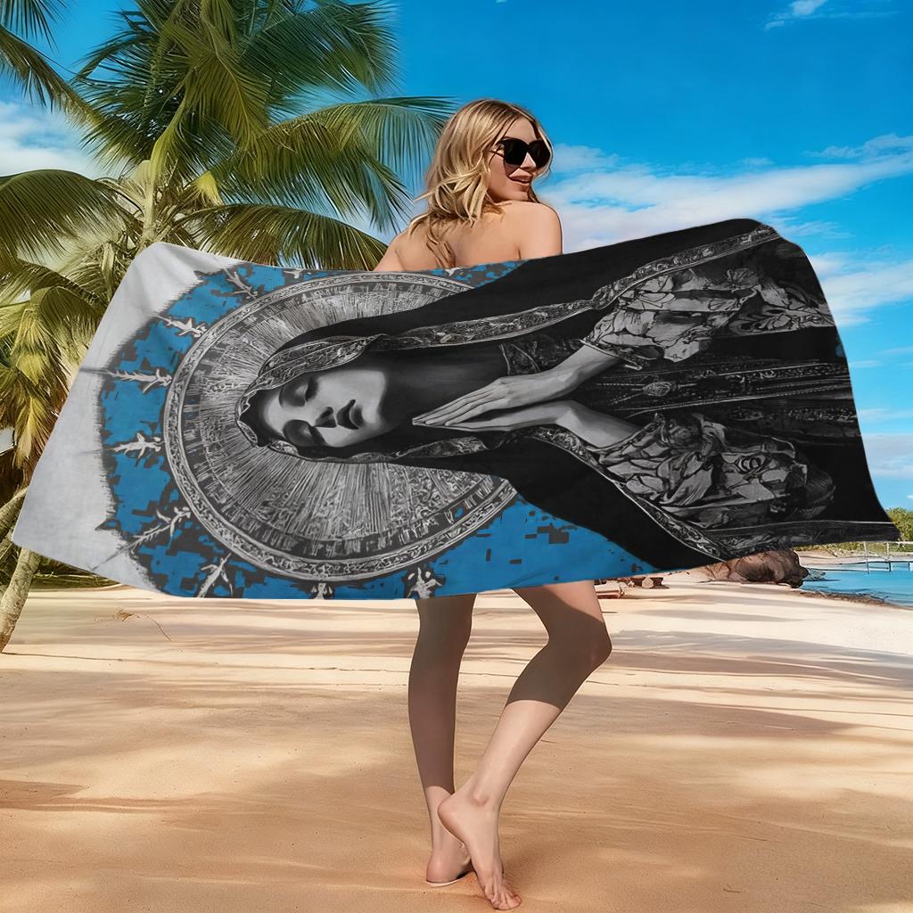 1pc Nun's Prayer Beach Towel Large Quick-Drying Towel For Beach Pool Sport Yoga Gym Home Towel Gift for Friends Sand Free Towel