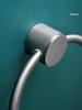 Gunmetal Gray All-Copper Round Wall-Mounted Bathroom Towel Ring