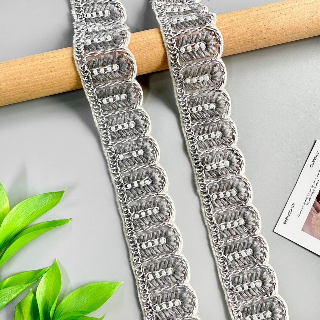 4.5Cm Bead Embroidery Strand Barcode Clothing Belt Dress Home Window Accessories Lace Accessories