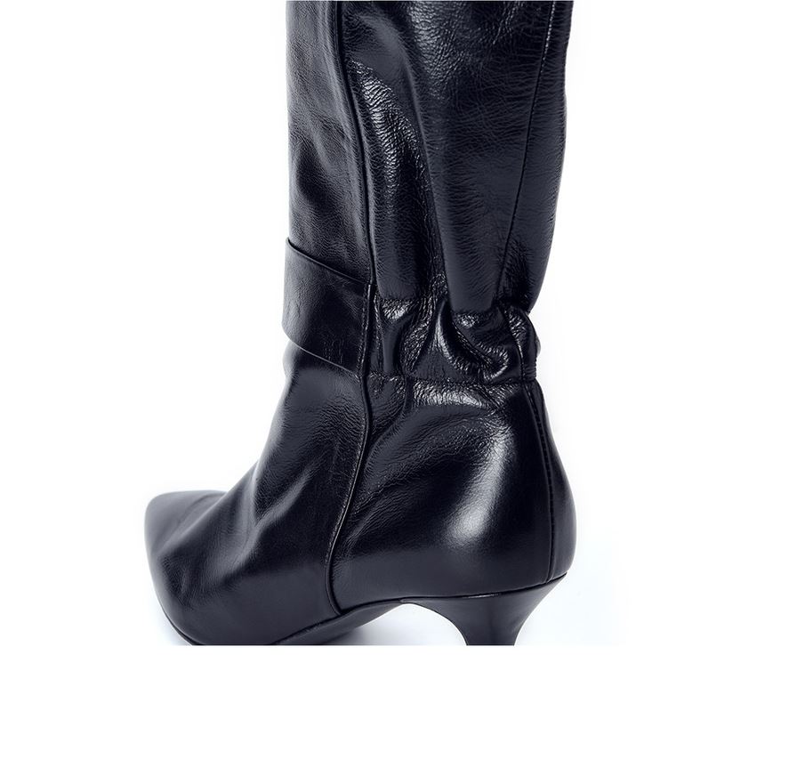 Missue Long Back Shirred Boots