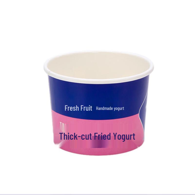 Disposable Fried Yogurt Paper Bowls with Lids