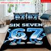 Customize 2/3pcs 67 Glove Printed Duvet Cover Set, Soft and Comfortable Polyester Fabric, Breathable and Skin-friendly, Suitable