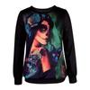 Autumn Women's Halloween Casual Loose Long Sleeved Top Hoodie