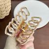 Acetate Chic Hair Claw Clip With Trendy Line Patterns In Vibrant Colors For Women