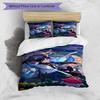 3pcs Duvet Cover Set (1*Duvet Cover + 2*Pillowcase, Without Core), Genshin Impact Print Bedding Set, Bedroom Decor, All‑Season, Birthday Gift