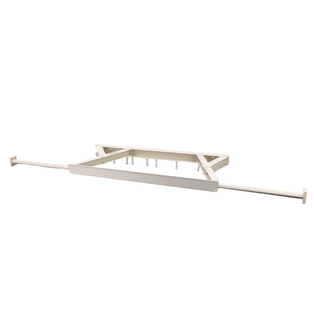 Wall Mounted Clothes Drying Rack Aluminum Retractable Folding Clothes Hanger Rack with Adhesive for Laundry Balcony Bathroom