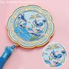 Portable Makeup Mirror Relief Design Cosmetic Mirror Exquisite Handheld Mirror  Tourist Souvenirs