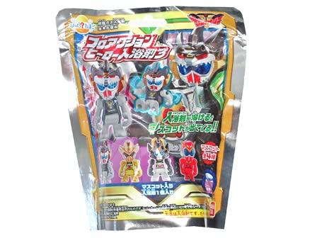 

Bureau Bikkura Tamago Kikai Sentai Zenkaiger 3 Flo Action Hero Bath Additives, 5-Piece Set, Includes Bath Ball and Mascot