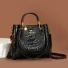 High Quality Soft Leather Women's Handbag Luxury Designer Ladies Shoulder Crossbody Bag Female Casual Tote Bag Solid Color Purse