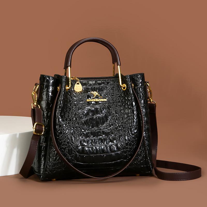 High Quality Soft Leather Women's Handbag Luxury Designer Ladies Shoulder Crossbody Bag Female Casual Tote Bag Solid Color Purse