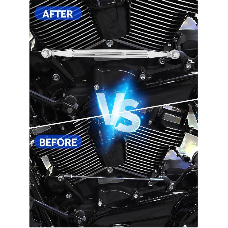 Linkage Chrome, Motorcycle Gear Shifter Shift Rod Lever Compatible for Chrome