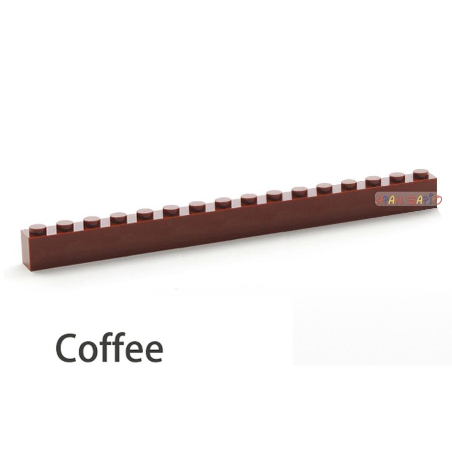 50PCS 1x16 Dots DIY Building Blocks Thick Figures Bricks Educational Creative Size Compatible With Brands Toys for Children 2465