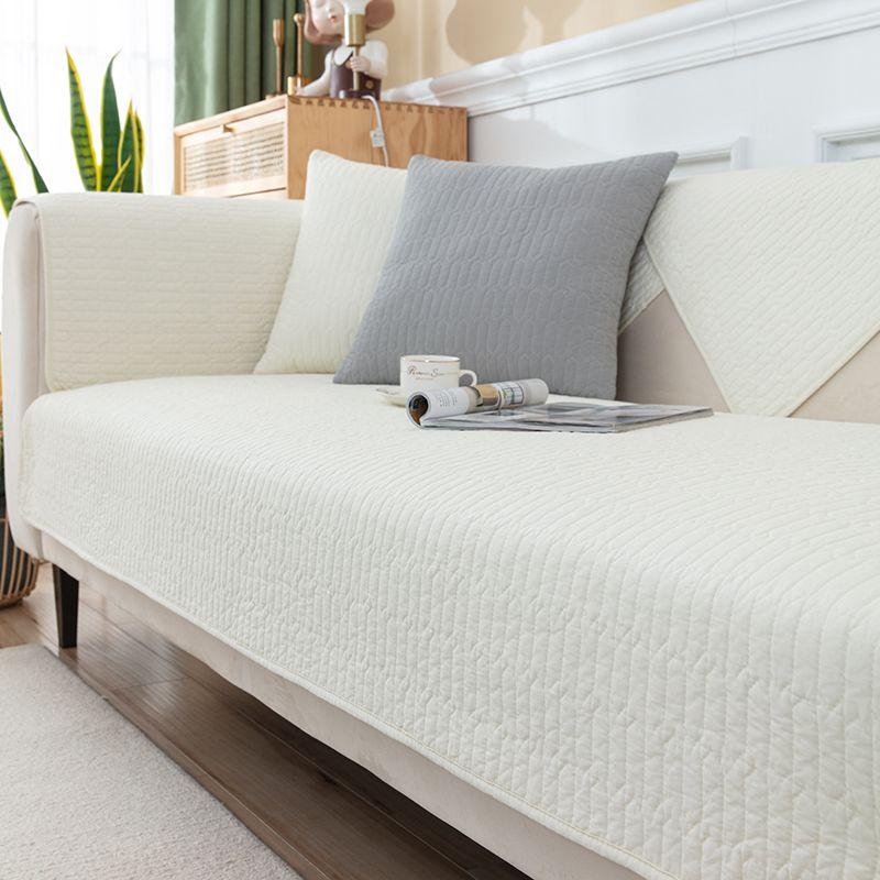 

Простая однотонная диванная подушка Four Seasons из чистой хлопчатобумажной ткани, противоскользящая подушка, летняя универсальная современная крышка для дивана 70*70